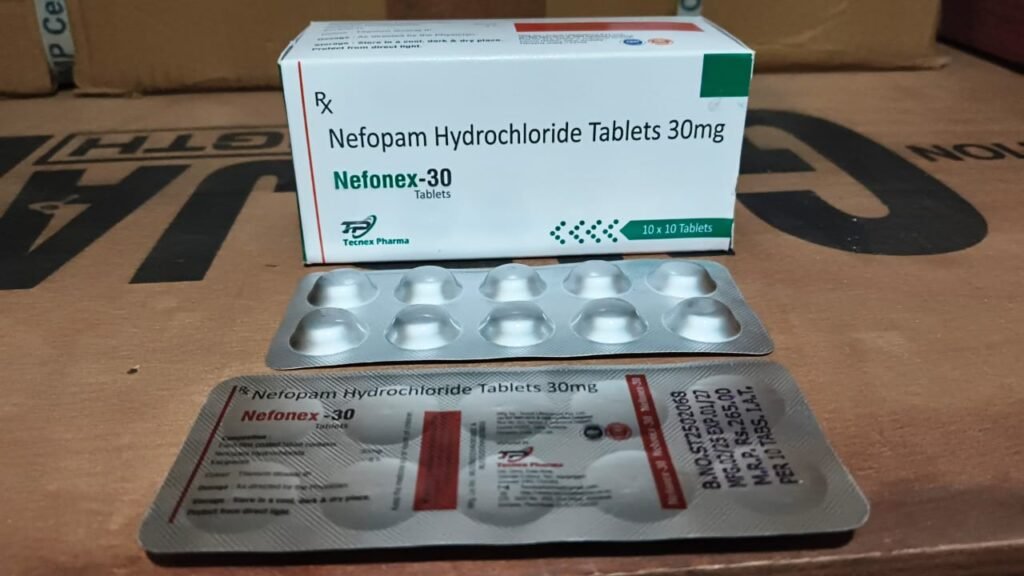 Nefopam Hydrochloride 30mg Tablets nefonex 30